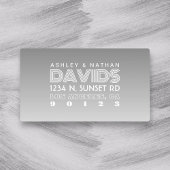 Waterdicht Uniek Creatief Grijs Ombre Adres Labels