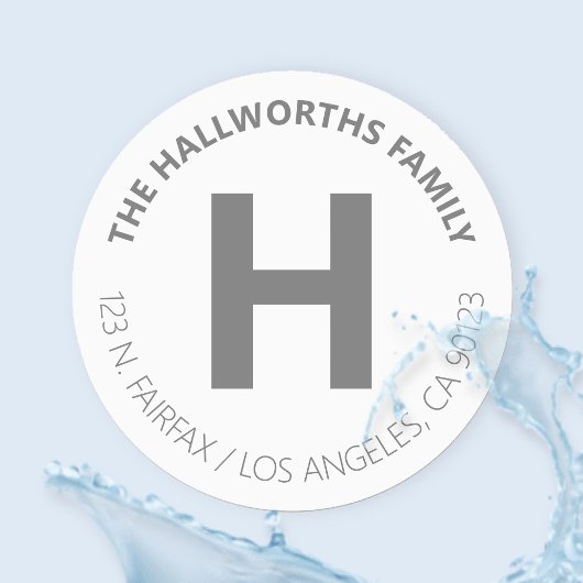 Waterdicht Vet Modern Wit & Grijs Labels