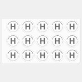 Waterdicht Vet Modern Wit & Grijs Labels (Vel)