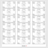 Waterdicht wit of duidelijk Cosmetics productlabel Sticker (Vel)