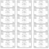 Waterdicht wit of duidelijk Cosmetics productlabel Sticker (Voorkant)