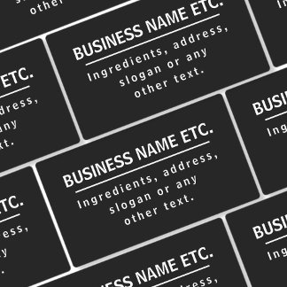 Waterdicht Zwart & Wit Multifunctioneel Labels