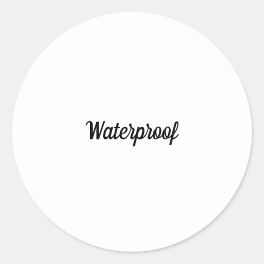 Waterdicht Zwart Wit Splash Gratis Pakket Label (Voorkant)