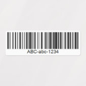 Waterdichte aangepaste barcode-label voor elk oppe labels (Design 1)