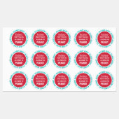 Waterdichte allergie Alert Gepersonaliseerd Kinder Labels (Vel)