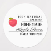 Waterdichte Applesauce Modern Typography Label (Design 2)