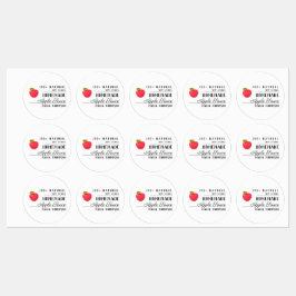 Waterdichte Applesauce Modern Typography Label