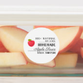 Waterdichte Applesauce Modern Typography Label (Aangebracht)