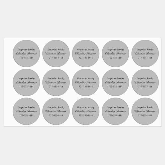 Waterdichte cirkel sticker Zakelijke kunstenaar Am (Vel)