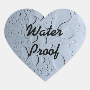 Waterdichte druppels spatvrij aangepast trendy 202 hart sticker