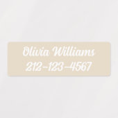 Waterdichte kinderopvang Terug naar de naam van de Labels (Design 2)