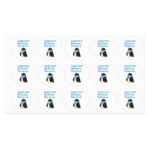 waterdichte Legitimate Business Penguins sticker