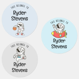 Waterdichte naamlabels voor astronauten labels