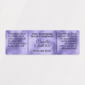  waterdichte paarse folie labels (Design 1)