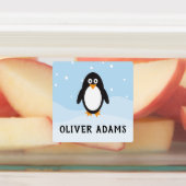 Waterdichte pinguïn labels voor schoolkamp kindero (Aangebracht)