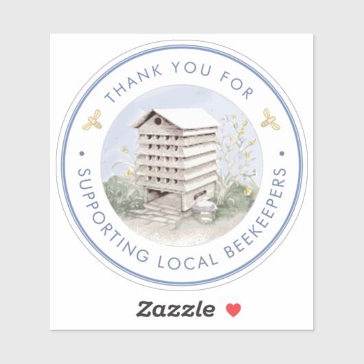 Waterdichte raam of deur imker honing Sticker (Vel)