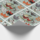  waterdichte riet  cadeaupapier (Hoek)