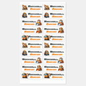 Waterdichte Schattigee constructie naam labels (Vel)