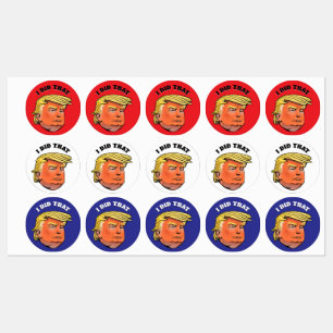 Waterdichte TRUMP stickers  IK DEED DAT