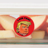 Waterdichte TRUMP stickers  IK DEED DAT (Aangebracht)