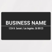 Waterdichte Vette Zwart & Witte Etiketten Labels (Design 2)