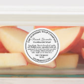 waterdichte witte zwarte zeep labels (Aangebracht)