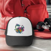 waterdraak en koi trucker pet
