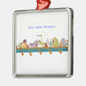 Waterdraak Metalen Ornament (Links)