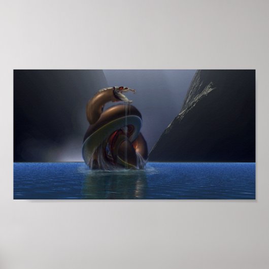 Waterdraak Poster (Voorkant)