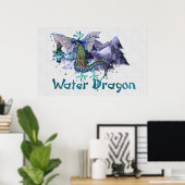 Waterdraak Poster (Thuiskantoor)