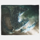 Waterdradenbank Fleece Deken (Voorkant (Horizontaal))