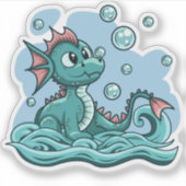 Waterdrakensticker Sticker (Voorkant)