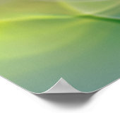 Waterdrop Plant rustige vreedzame Natuur Poster (Hoek)