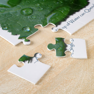 Waterdruppel op het ontwerp voor het behoud van le legpuzzel