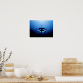 Waterdruppel Poster (Keuken)