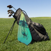 Waterdruppel spatten in water Handdoeken (Groen)