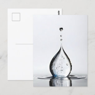 Waterdruppelmacro Briefkaart