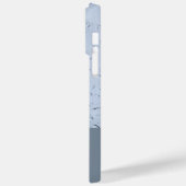 Waterdruppels Abstract Monogram Initialen Grijs Aa Case-Mate iPhone Case (Achterkant / Links)