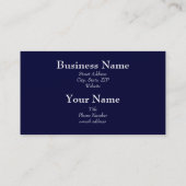 Waterdruppels Blauw Generic visitekaartje (Achterkant)