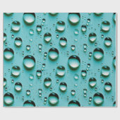 Waterdruppels Cadeaupapier (Vlak)