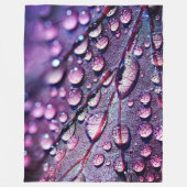 Waterdruppels Fleece Deken (Voorkant)