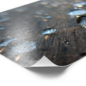 Waterdruppels Foto Afdruk (Hoek)
