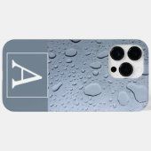 Waterdruppels Fotogrammen Initiaal Aangepaste naam Case-Mate iPhone Case (Achterkant (horizontaal))