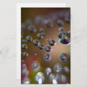 Waterdruppels in beweging briefpapier (Voorkant / Achterkant)