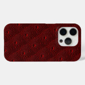 Waterdruppels op Crimson Metal Case-Mate iPhone Case (Achterkant (horizontaal))