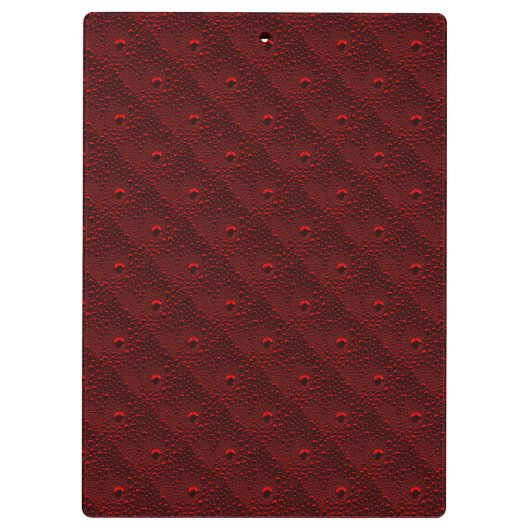 Waterdruppels op Crimson Metal Klembord (Achterkant)