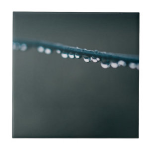Waterdruppels op draad tegeltje