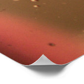 Waterdruppels op een glazen plaat poster (Hoek)