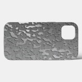 Waterdruppels op geborsteld metaal Case-Mate iPhone case (Achterkant (horizontaal))