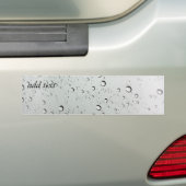 Waterdruppels op glas bumpersticker (Op auto)